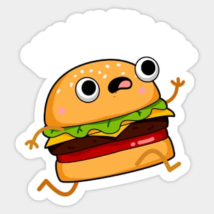 Bun On The Run Cute Food Pun Sticker